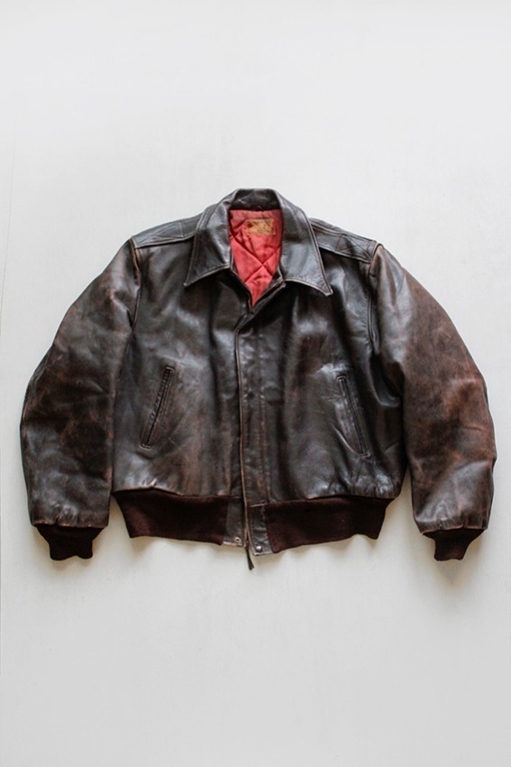 1950s Sierra Sportswear HORSEHIDE Bike Leather Jacket , Made In USA Califonia