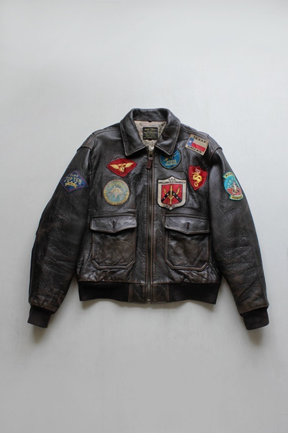 AVIREX G-1 Leather Jacket, Tom Cat VER. (L)