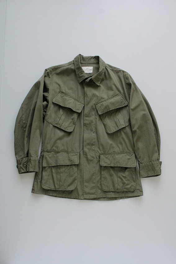 4th Pattern, 60s Jungle Fatigue Jacket, Ripstop Poplin Cotton (S-S)